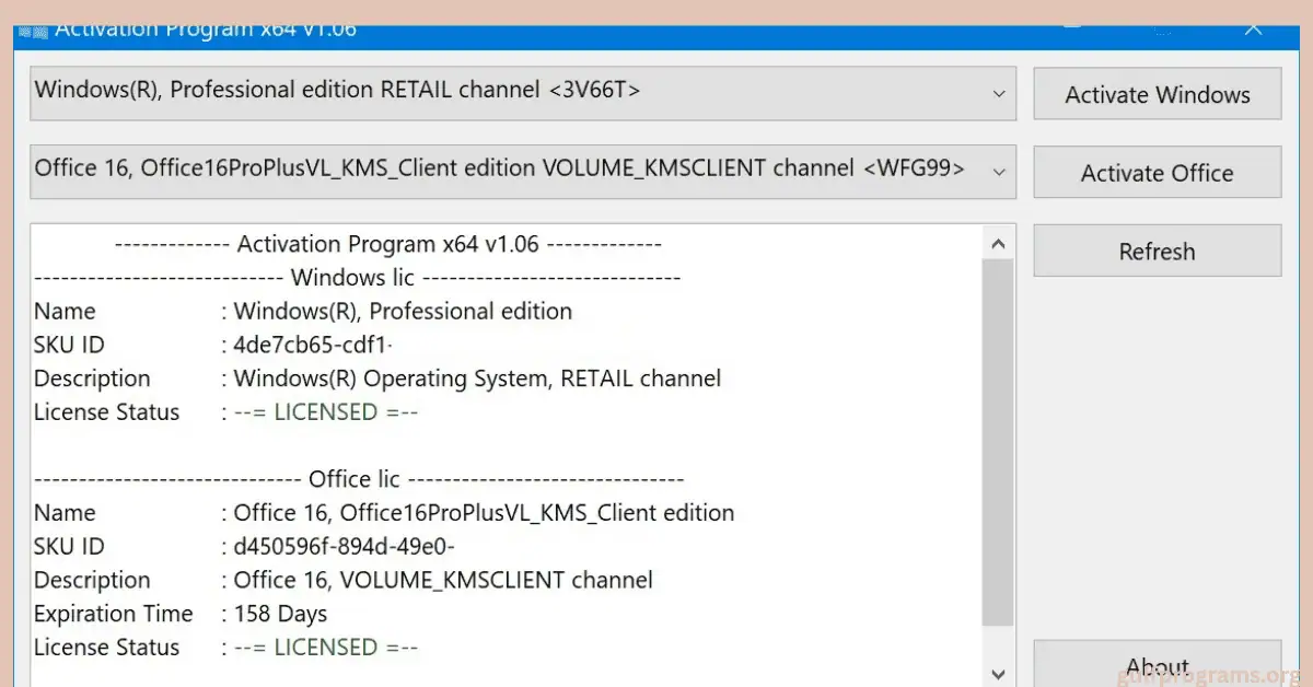 برنامج لتفعيل الاوفيس