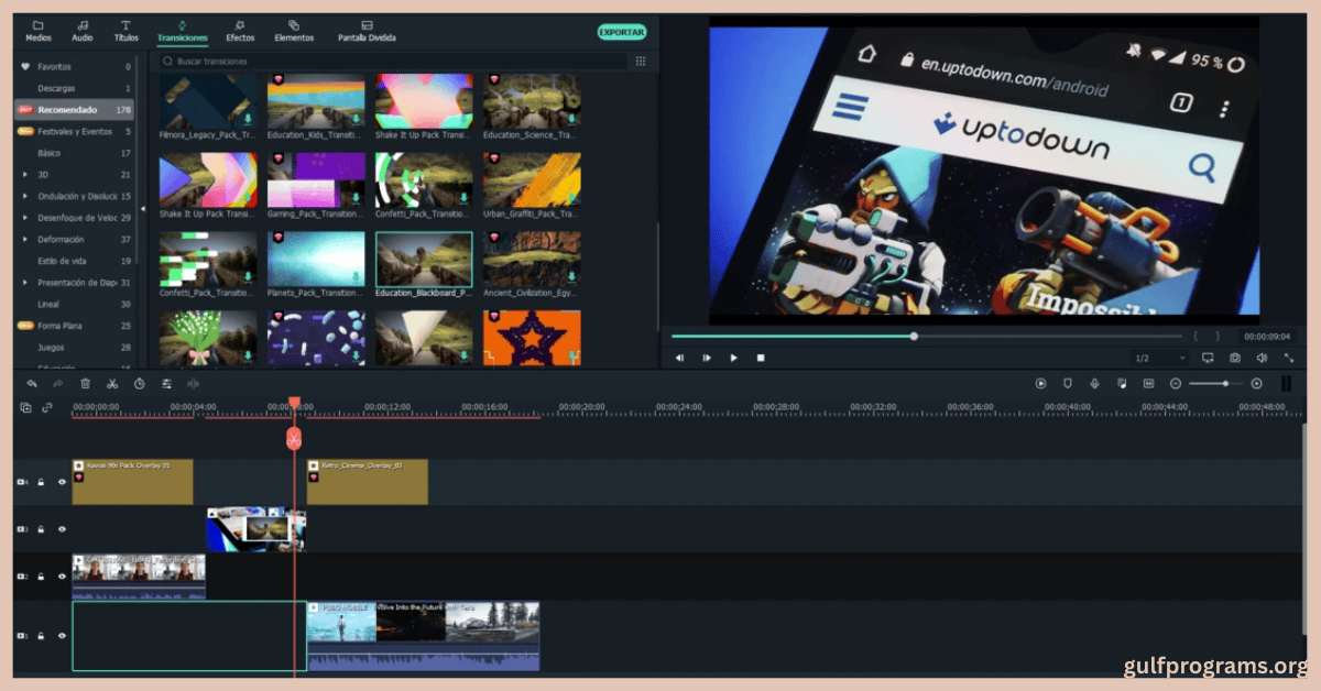 تحميل برنامج فيلمورا مع التفعيل
